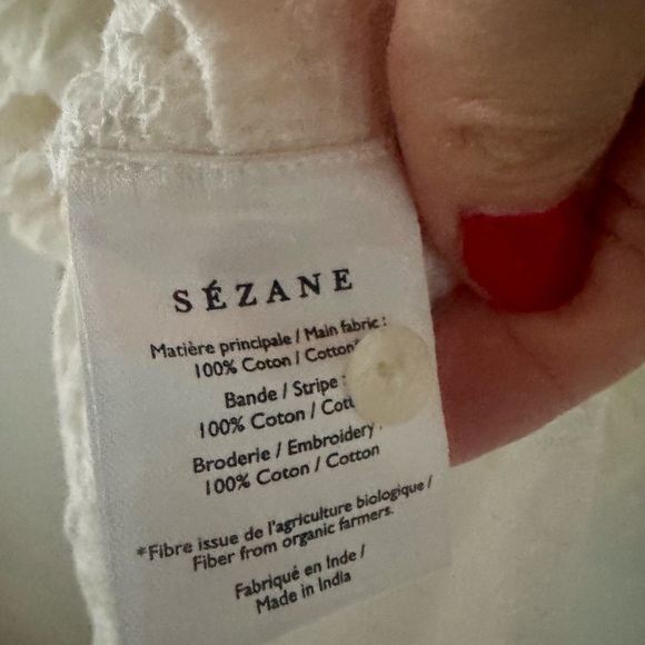 Sezane Cream Lace Blouse - Picture 4 of 5